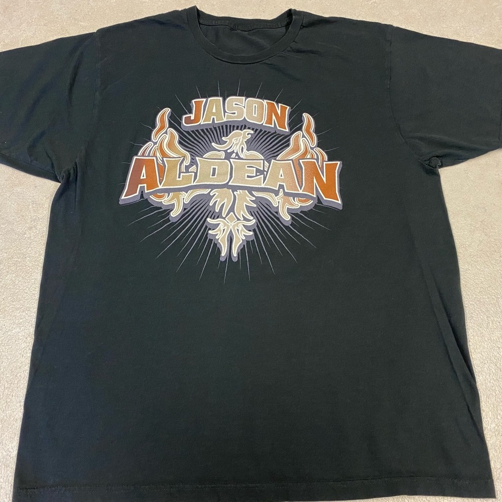 Jason Aldean Lets Get This Thing Started my kind of party tour T shirt XL